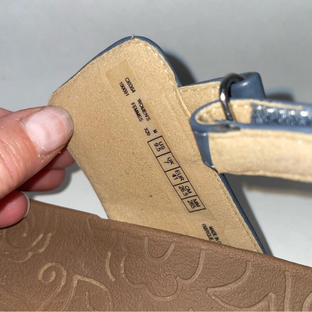 Rockport Ridge Asymmetrical Blue Ankle Strap Sandals Women's Size 9.5 - Picture 6 of 8